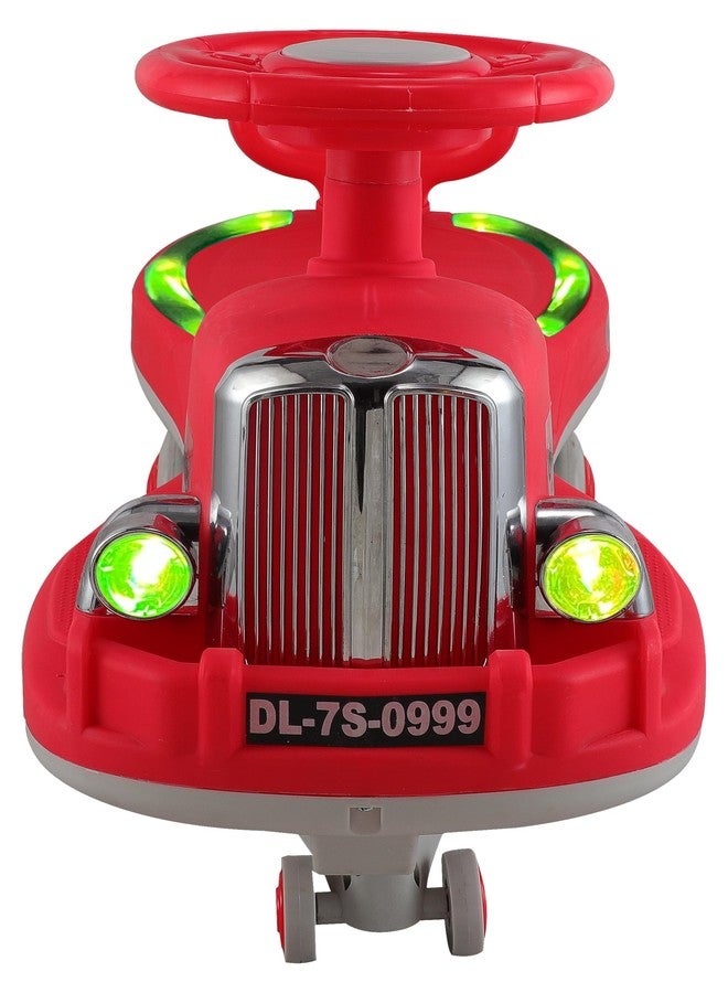 JoyRide Glamour DLX Light-Up Magic Car - Easy Glide Ride-On Toy for Kids | LED Lights, Music & 360° Swivel Wheels | Push Swing Car for Indoor/Outdoor Fun Ages 2+ Years - Image 4